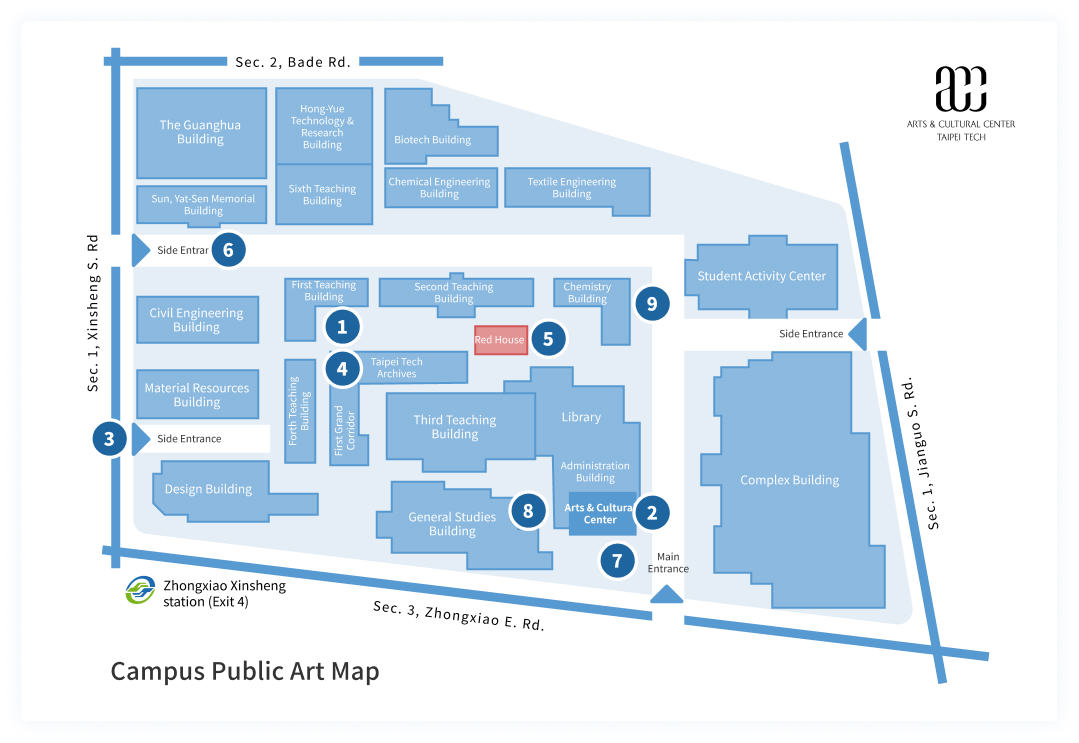 Campus Public Art Map